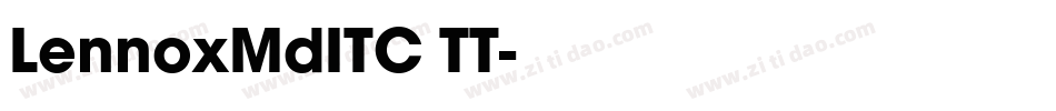 LennoxMdITC TT字体转换